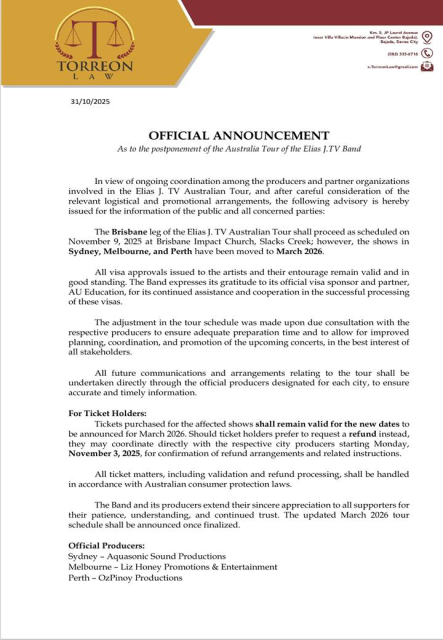 Elias J TV - Live in Melbourne - March 2026