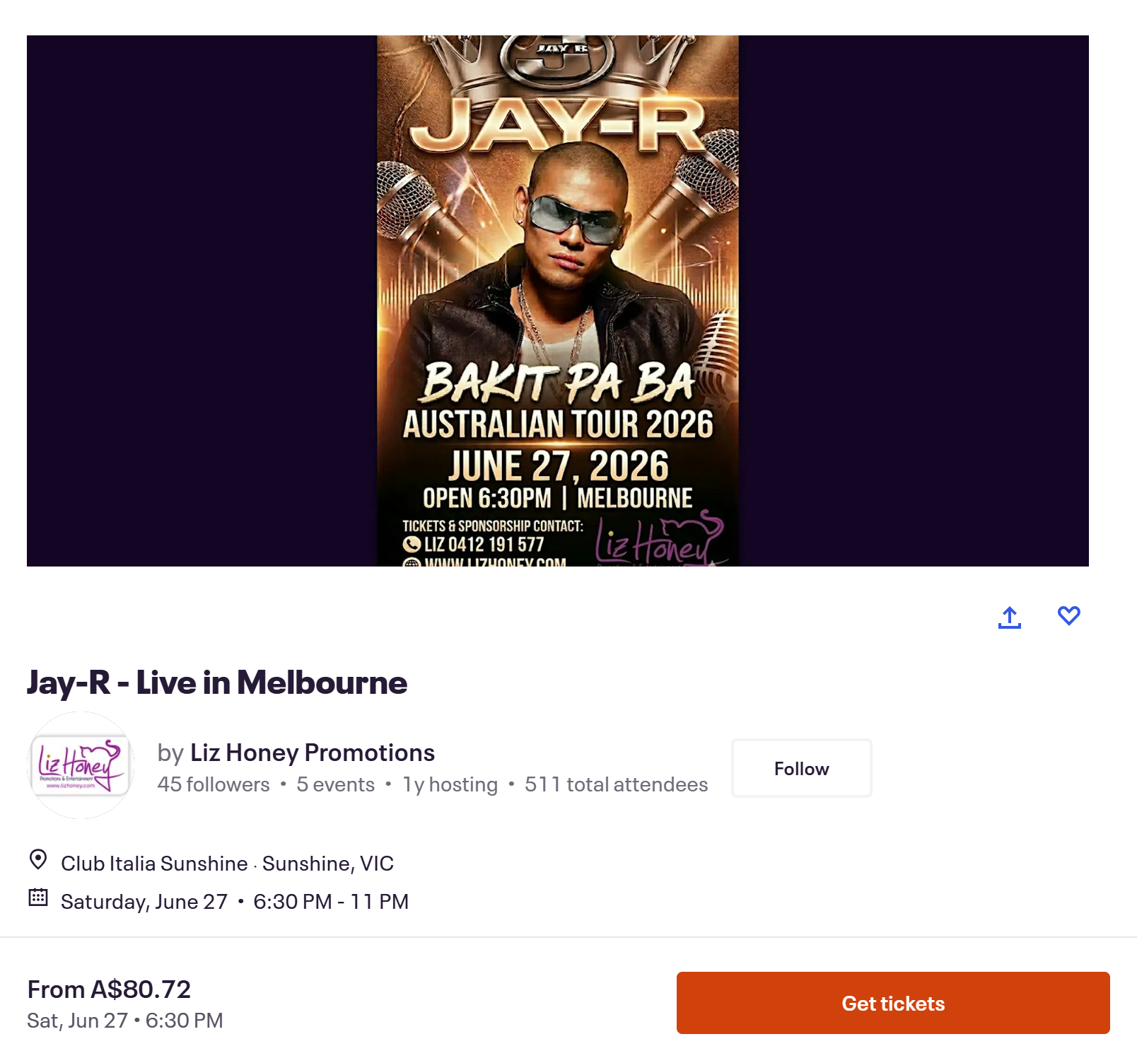 Buy Tickets on Eventbrite