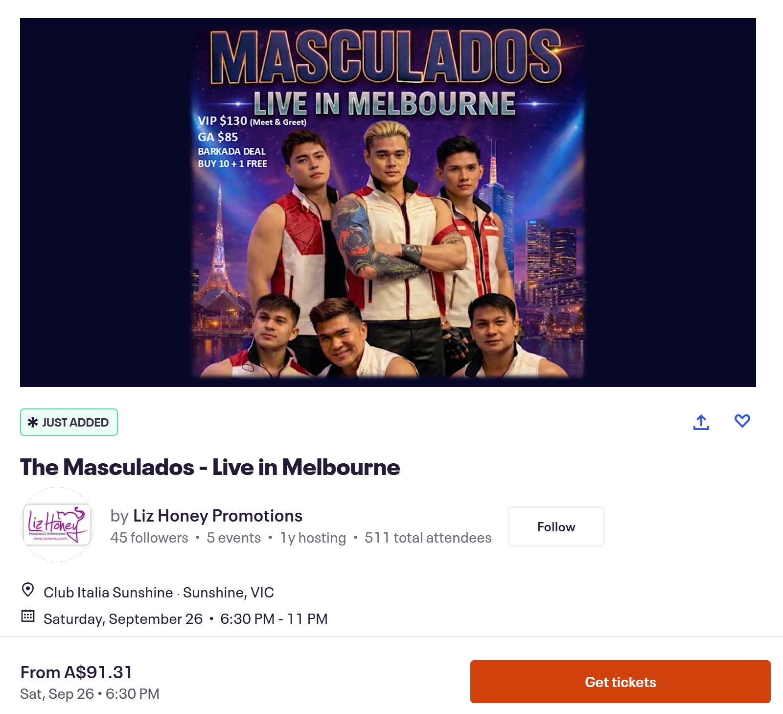 Buy Tickets on Eventbrite